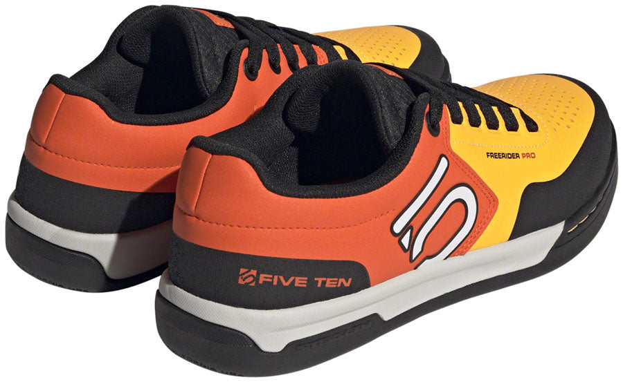 Five Ten Freerider Pro Flat Shoes - Men's, Solar Gold/Ftwr White/Impact Orange, 6