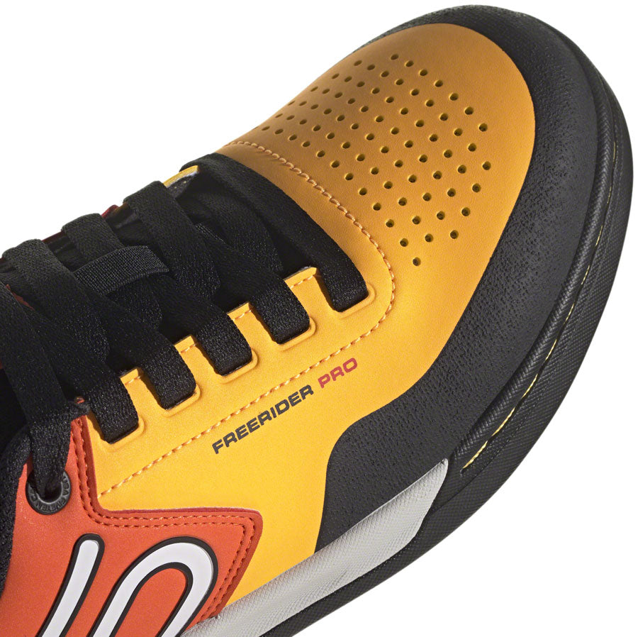 Five Ten Freerider Pro Flat Shoes - Men's, Solar Gold/Ftwr White/Impact Orange, 9