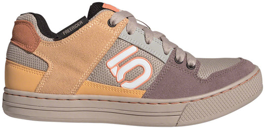 Five Ten Freerider Flat Shoes - Women's, Wonder Taupe/Ftwr White/Acid Orange, 7.5