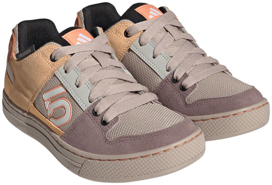 Five-Ten-Freerider-Flat-Shoes-Women's-Wonder-Taupe-Ftwr-White-Acid-Orange-Wonder-Taupe-Ftwr-White-Acid-Orange-7.5-Flat-Pedal-Shoes