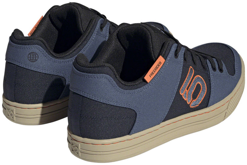 Load image into Gallery viewer, Five Ten Freerider Canvas Flat Shoes - Men's, Core Legend Ink/Wonder Steel/Impact Orange, 11.5
