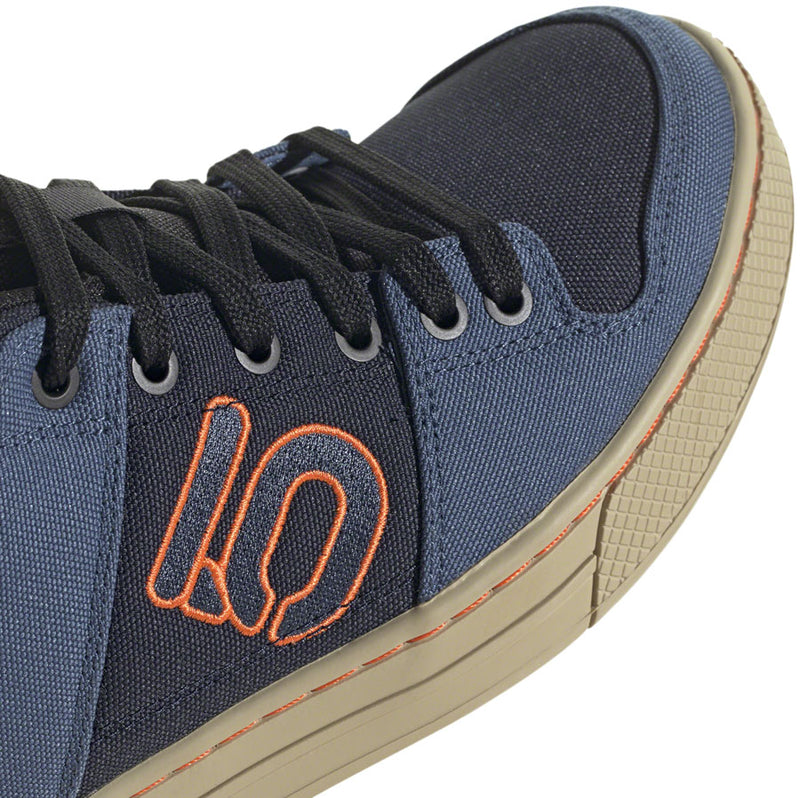Load image into Gallery viewer, Five Ten Freerider Canvas Flat Shoes - Men's, Core Legend Ink/Wonder Steel/Impact Orange, 11.5
