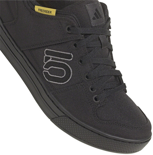Five Ten Freerider Canvas Flat Shoes - Men's, Core Black/Dgh Solid Gray/Gray Five, 8