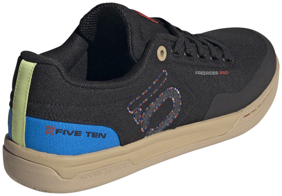 Five Ten Freerider Pro Canvas Flat Shoes - Men's, Core Black/Carbon/Red, 6