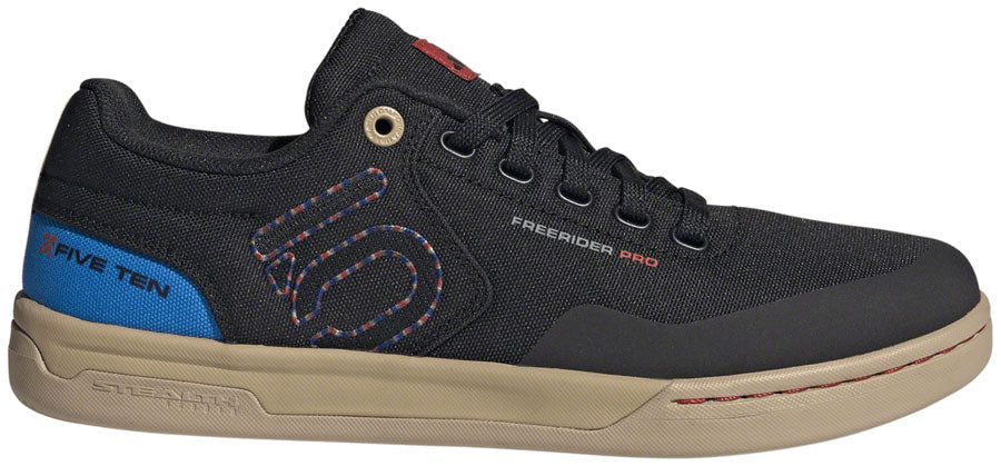 Five Ten Freerider Pro Canvas Flat Shoes - Men's, Core Black/Carbon/Red, 6.5