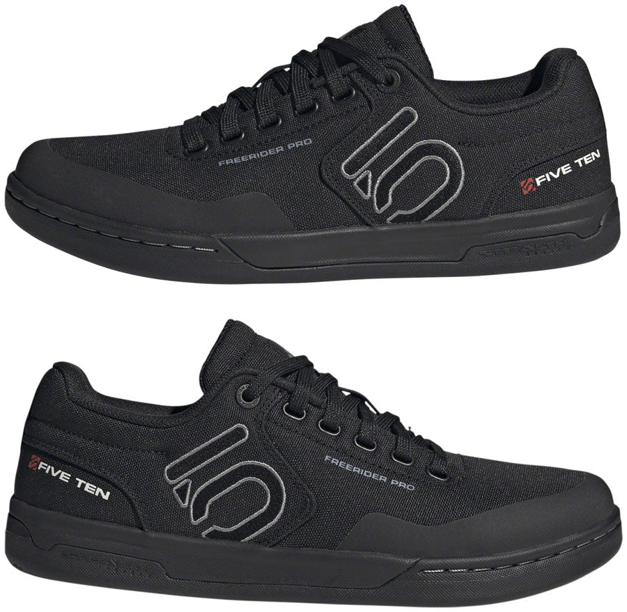 Five Ten Freerider Pro Canvas Flat Shoes - Men's, Core Black/Gray Three/Ftwr White, 12.5