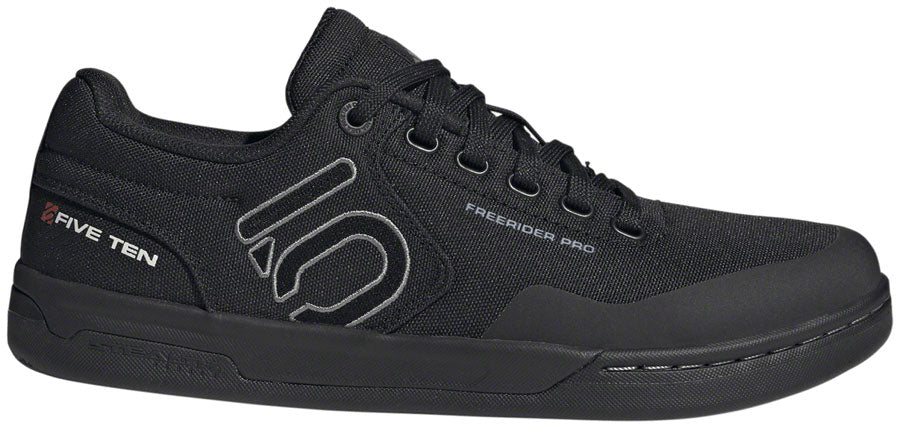 Five Ten Freerider Pro Canvas Flat Shoes - Men's, Core Black/Gray Three/Ftwr White, 12.5
