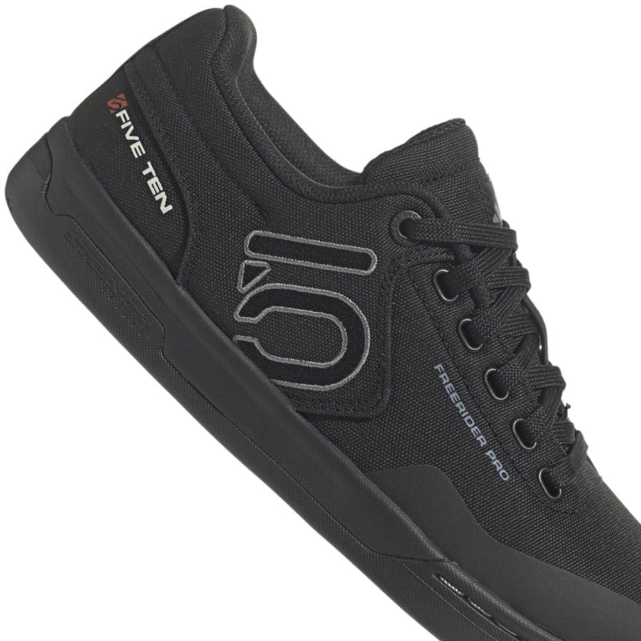 Five Ten Freerider Pro Canvas Flat Shoes - Men's, Core Black/Gray Three/Ftwr White, 6