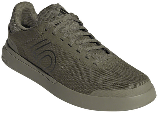 Five-Ten-Sleuth-DLX-Canvas-Flat-Shoes-Men's-Focus-Olive-Core-Black-Orbit-Green-Focus-Olive-Core-Black-Orbit-Green-10.5-Flat-Pedal-Shoes