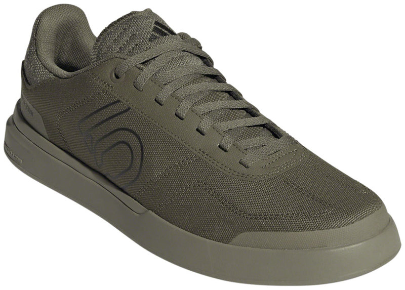 Load image into Gallery viewer, Five-Ten-Sleuth-DLX-Canvas-Flat-Shoes-Men's-Focus-Olive-Core-Black-Orbit-Green-Focus-Olive-Core-Black-Orbit-Green-6.5-Flat-Pedal-Shoes
