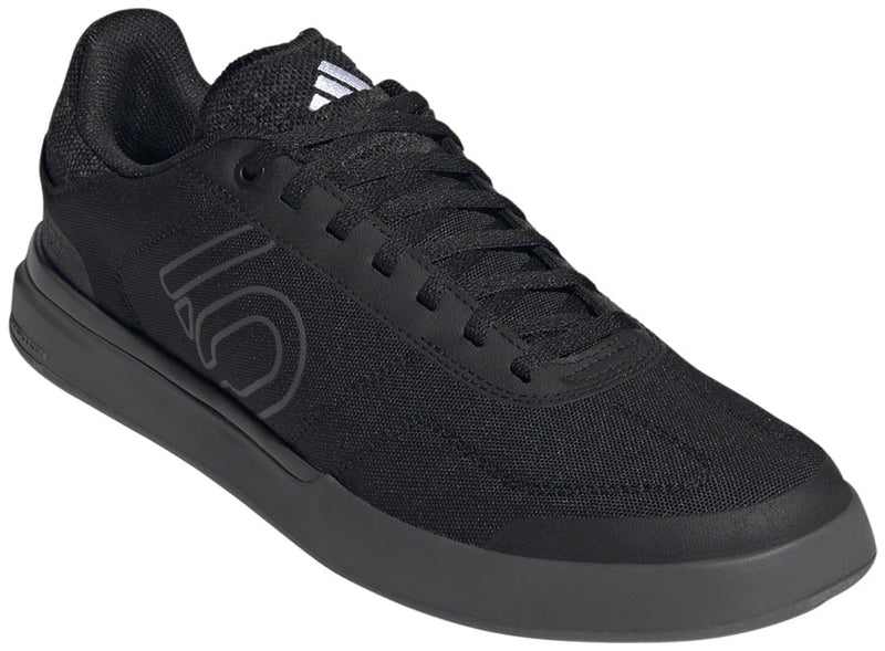 Load image into Gallery viewer, Five-Ten-Sleuth-DLX-Canvas-Flat-Shoes-Men's-Core-Black-Grey-Five-FTWR-White-Core-Black-Gray-Five-Ftwr-White-6-Flat-Pedal-Shoes
