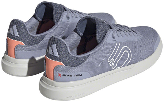 Five Ten Sleuth Deluxe Canvas Flat Shoes - Women's, Silver Violet/Ftwr White/Coral, 6