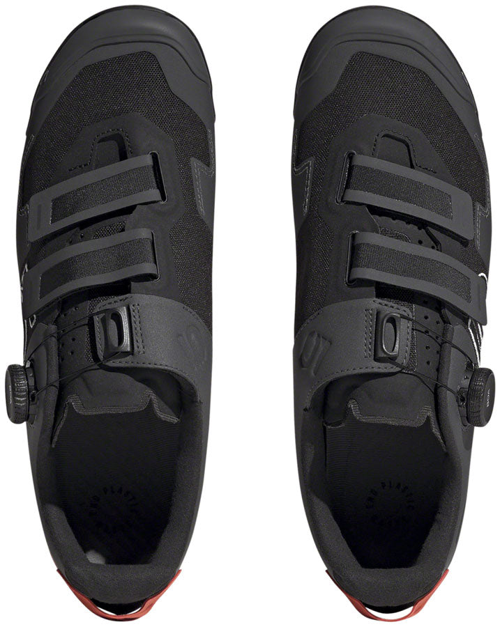 Five Ten Kestrel BOA Mountain Clipless Shoes - Men's, Core Black/Ftwr White/Impact Orange, 13