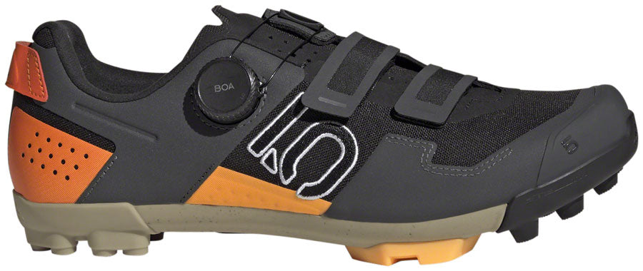 Five Ten Kestrel BOA Mountain Clipless Shoes - Men's, Core Black/Ftwr White/Impact Orange, 9.5