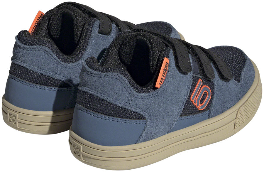 Five Ten Freerider VCS Flat Shoes - Kid's, Legend Ink/Wonder Steel/Impact Orange, 12