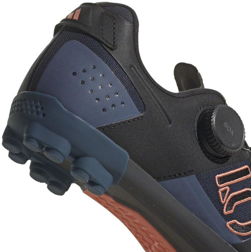 Load image into Gallery viewer, Five Ten Kestrel BOA Mountain Clipless Shoes - Women&#39;s, Legend Ink/Core Black/Coral Fusion, 7
