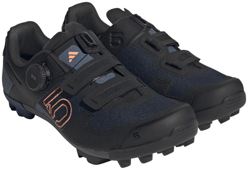 Load image into Gallery viewer, Five-Ten-Kestrel-Boa-Clipless-Shoes-Women&#39;s-Legend-Ink-Core-Black-Coral-Fusion-Legend-Ink-Core-Black-Coral-Fusion-10-Mountain-Biking-Shoes
