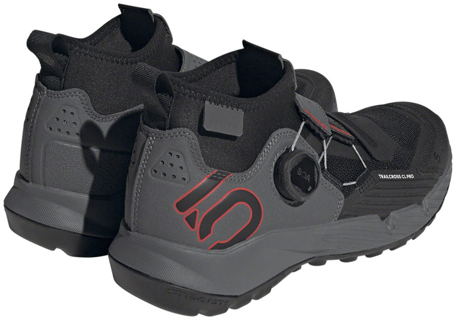 Five Ten Trailcross Pro Mountain Clipless Shoes - Women's, Gray Five/Core Black/Red, 5