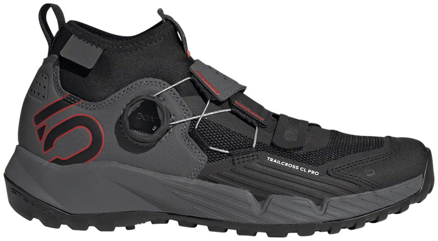 Five Ten Trailcross Pro Mountain Clipless Shoes - Women's, Gray Five/Core Black/Red, 5.5