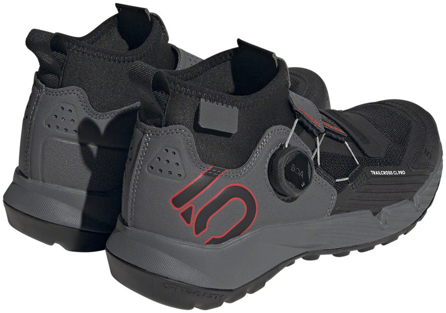 Five Ten Trailcross Pro Mountain Clipless Shoes - Women's, Gray Five/Core Black/Red, 11