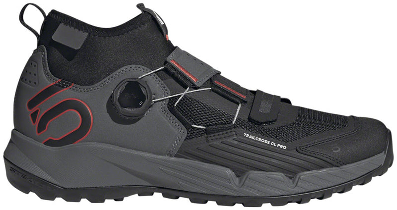 Load image into Gallery viewer, Five Ten Trailcross Pro Mountain Clipless Shoes - Men's, Gray Five/Core Black/Red, 10.5
