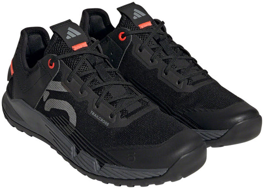 Five-Ten-Trailcross-LT-Shoes-Women's-Core-Black-Gray-Two-Solar-Red-Blue-8.5-Flat-Pedal-Shoes