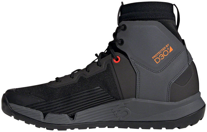 Load image into Gallery viewer, Five Ten Trailcross Mid Pro Flat Shoes - Men's, Core Black/Gray Two/Solar Red, 9.5
