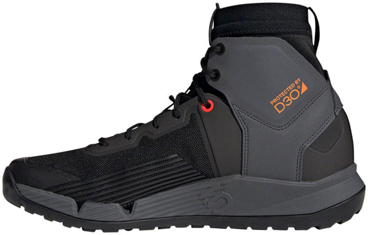 Five Ten Trailcross Mid Pro Flat Shoes - Men's, Core Black/Gray Two/Solar Red, 8