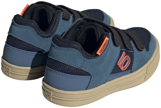 Five Ten Freerider Kid's VCS Flat Shoes - Youth, Legend Ink/Wonder Steel/Impact Orange, 4K