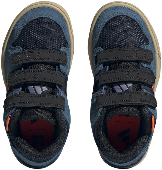 Five Ten Freerider Kid's VCS Flat Shoes - Youth, Legend Ink/Wonder Steel/Impact Orange, 3.5K