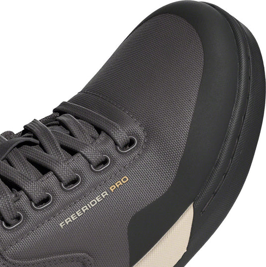 Five Ten Freerider Pro Canvas Flat Shoes - Men's, Charcoal/Carbon/Oat, 10.5