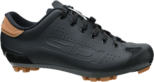 Sidi Dust Shoelace Mountain Clipless Shoes - Men's, Black, 43.5