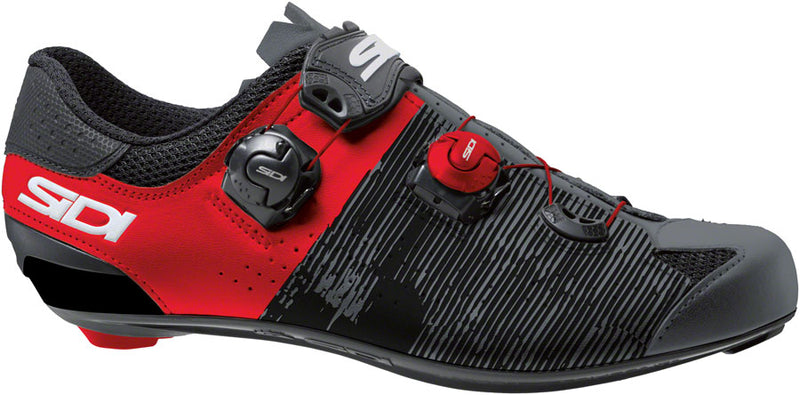 Load image into Gallery viewer, Sidi-Genius-10-Road-Shoes-Men&#39;s-Anthracite-Red-Red-Road-Bike-Cycling-Shoes
