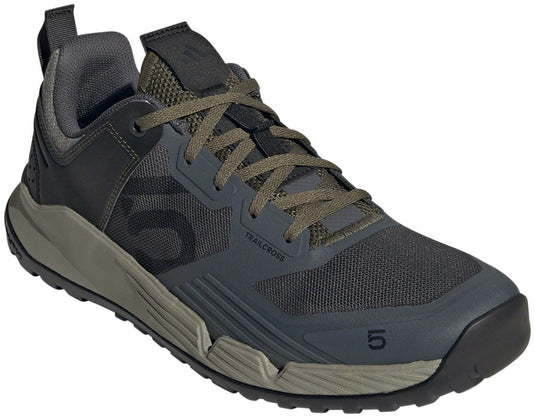 Five Ten Trailcross XT Flat Shoes - Men's, Gray Six/Core Black/Olive Strata, 13