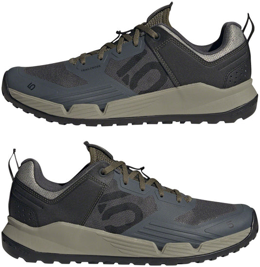 Five Ten Trailcross XT Flat Shoes - Men's, Gray Six/Core Black/Olive Strata, 9