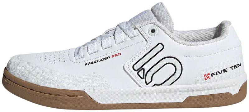 Load image into Gallery viewer, Five Ten Freerider Pro Flat Shoes - Men's, FTWR White/Core Black/Red, 7
