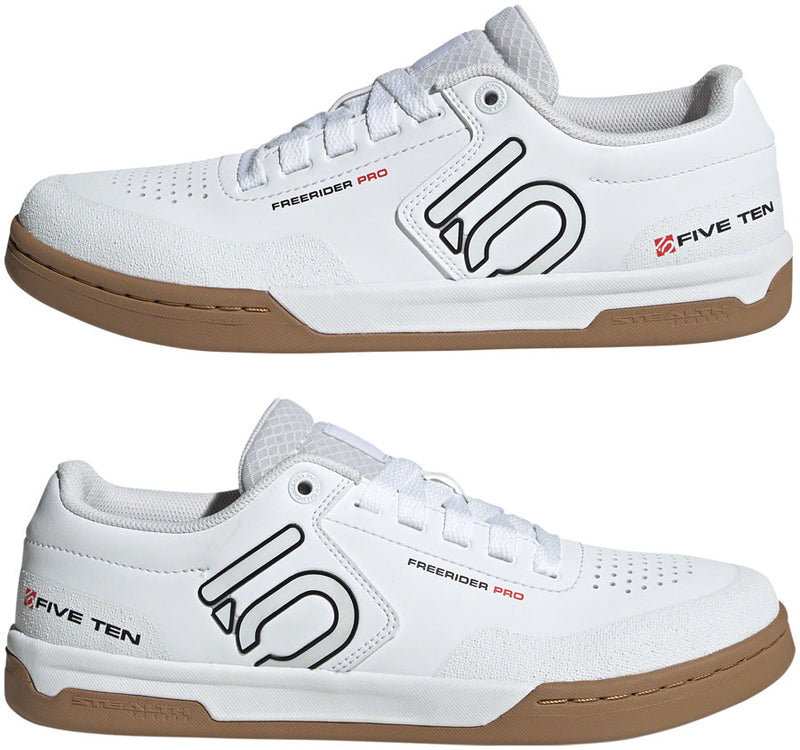Load image into Gallery viewer, Five Ten Freerider Pro Flat Shoes - Men's, FTWR White/Core Black/Red, 6.5

