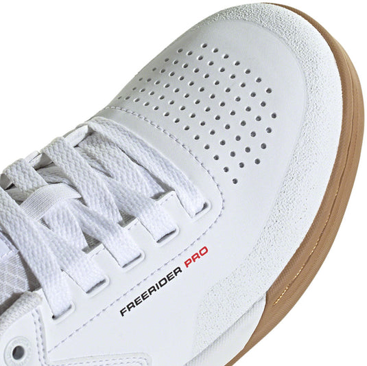 Five Ten Freerider Pro Flat Shoes - Men's, FTWR White/Core Black/Red, 15