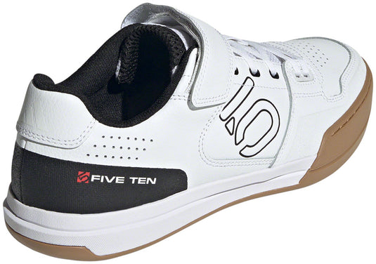 Five Ten Hellcat Mountain Clipless Shoes - Men's, FTWR White/Core Black/Red, 4