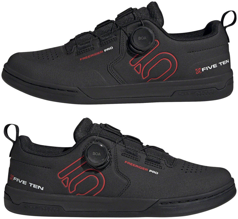 Load image into Gallery viewer, Five Ten Freerider Pro BOA Flat Shoes - Men's, Core Black/Red/FTWR White, 13
