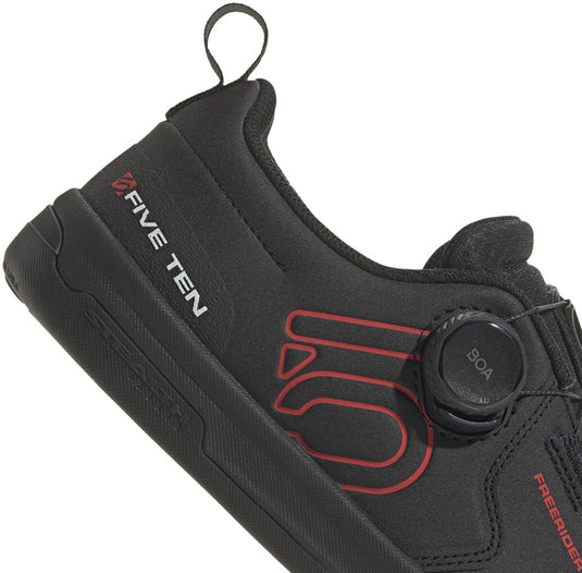 Five Ten Freerider Pro BOA Flat Shoes - Men's, Core Black/Red/FTWR White, 9.5