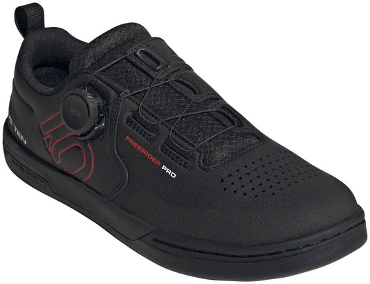 Five Ten Freerider Pro BOA Flat Shoes - Men's, Core Black/Red/FTWR White, 6