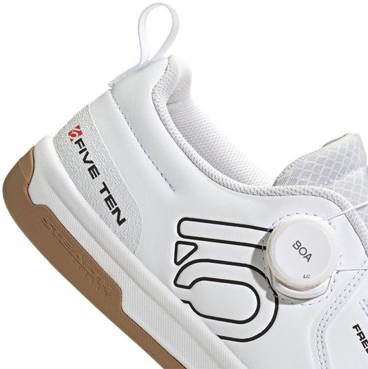 Five Ten Freerider Pro BOA Flat Shoes - Men's, FTWR White/Core Black/Red, 7.5
