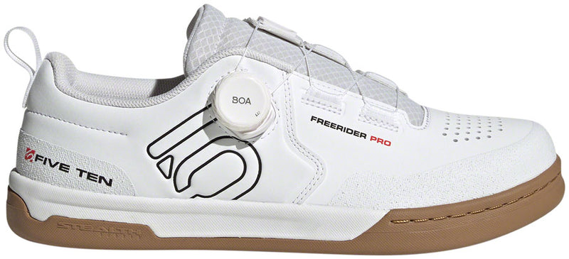 Load image into Gallery viewer, Five-Ten-Freerider-Pro-BOA-Flat-Shoes-Men's-FTWR-White-Core-Black-Red-FTWR-White-Core-Black-Red-10-Flat-Pedal-Shoes
