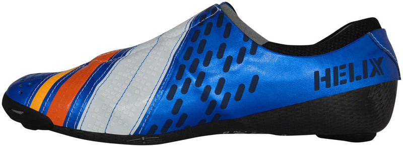 Load image into Gallery viewer, BONT Helix Road Shoes - Metallic Blue/White, Size 39
