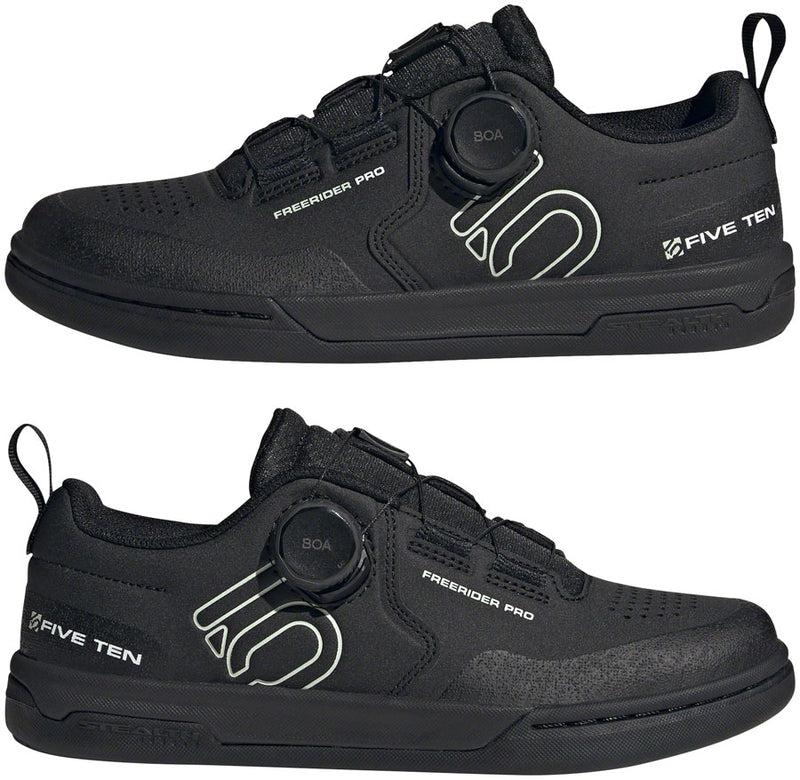 Load image into Gallery viewer, Five Ten Freerider Pro BOA Flat Shoes - Women's, Core Black/Linen Green/FTWR White, 10.5

