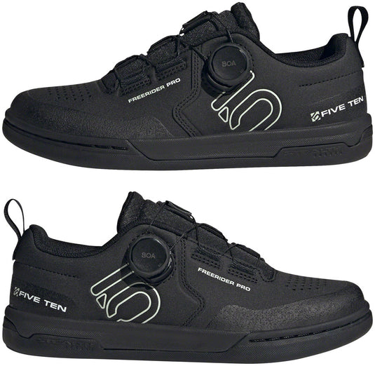 Five Ten Freerider Pro BOA Flat Shoes - Women's, Core Black/Linen Green/FTWR White, 10.5