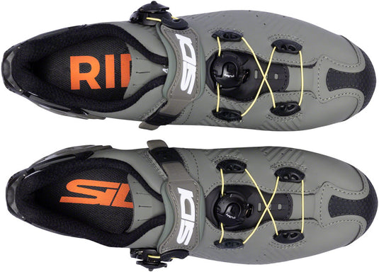 SIDI Drako 2S SRS Mountain Clipless Shoes - Military Yellow, 40.5
