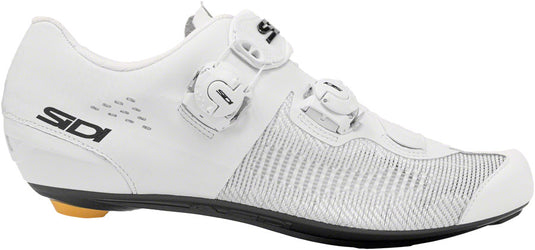 SIDI-Genius-10-Knit-Road-Shoes-Men's-White-White-Road-Bike-Cycling-Shoes