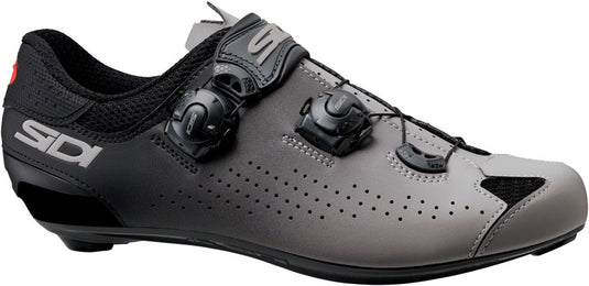 SIDI-Genius-10-Road-Shoes-Gray-Black-Gray-Black-Road-Bike-Cycling-Shoes
